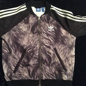 Adidas St. Moritz fur track jacket